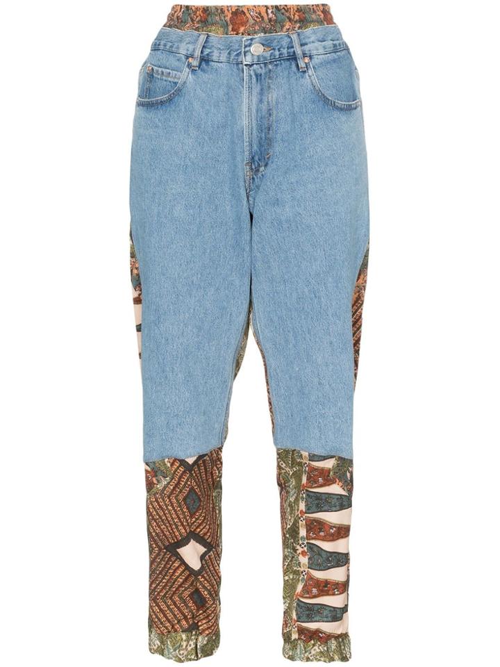 Martine Rose Hybrid Track Pant Jeans - Blue