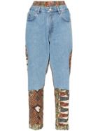 Martine Rose Hybrid Track Pant Jeans - Blue