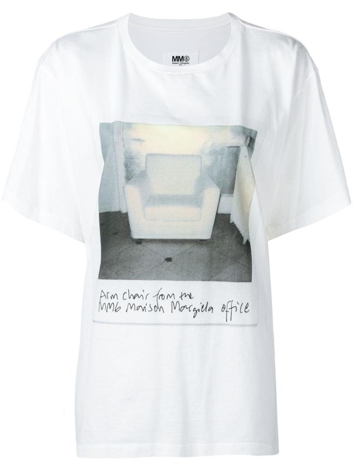 Mm6 Maison Margiela Polaroid Photo Print T-shirt - White