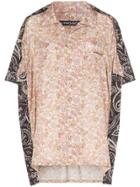 Y / Project Oversized Two-tone Paisley Print Short-sleeved Shirt -