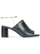 Jil Sander Anklet Mules - Blue