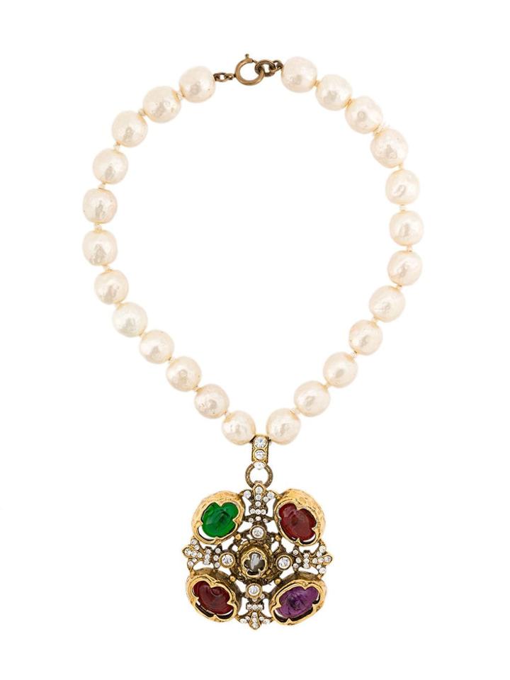 Chanel Vintage 1985 Haute Couture Necklace - Neutrals