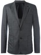 Ami Alexandre Mattiussi Half Lined 2 Button Jacket, Size: 46, Grey, Wool