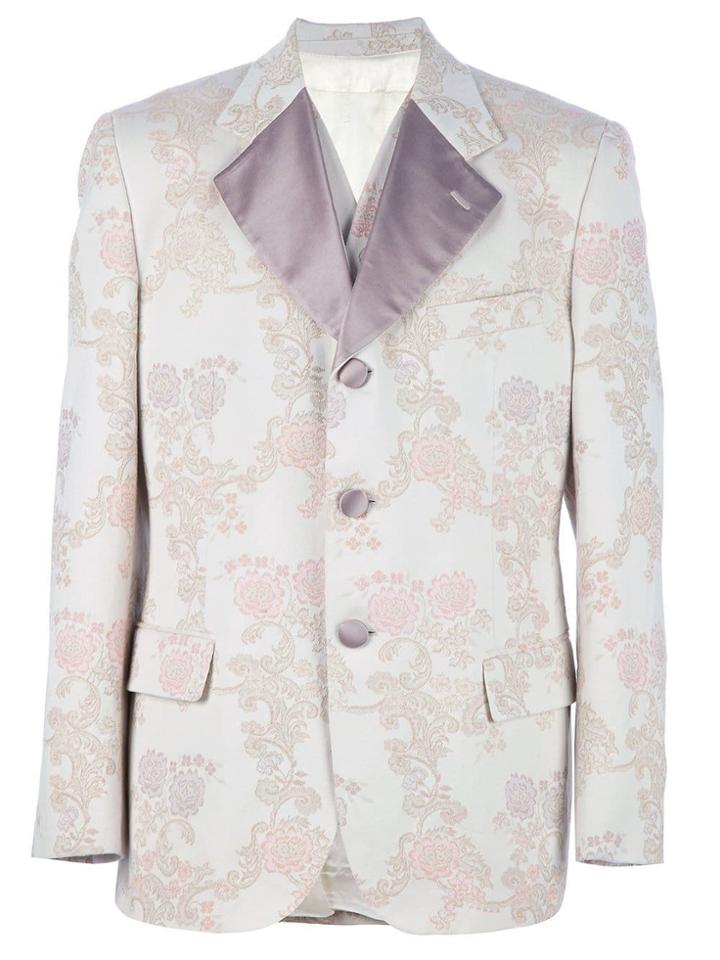 Dolce & Gabbana Vintage Flower Print Suit - Neutrals