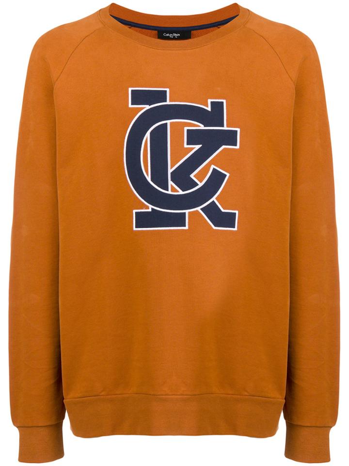 Calvin Klein 205w39nyc Front Logo Sweatshirt - Brown