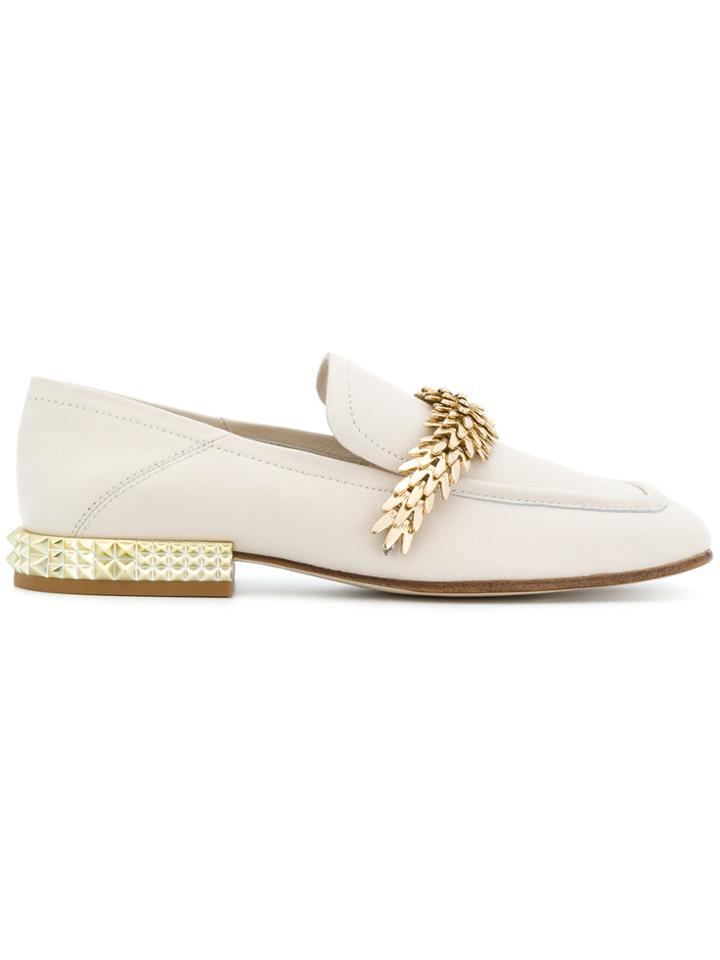 Ash Edgy Loafers - Nude & Neutrals