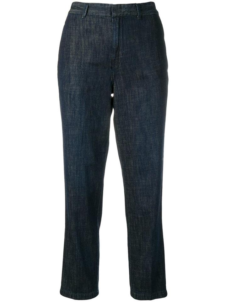 Polo Ralph Lauren Cropped Straight Leg Jeans - Blue