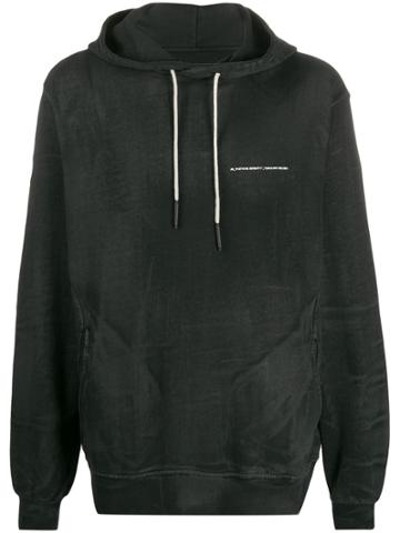 Tobias Birk Nielsen Back Logo Print Hoodie - Black