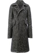 Ann Demeulemeester Long Double Breasted Coat - Black