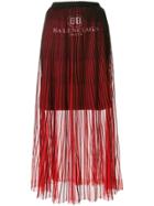 Balenciaga Bb Calf Skirt - Red