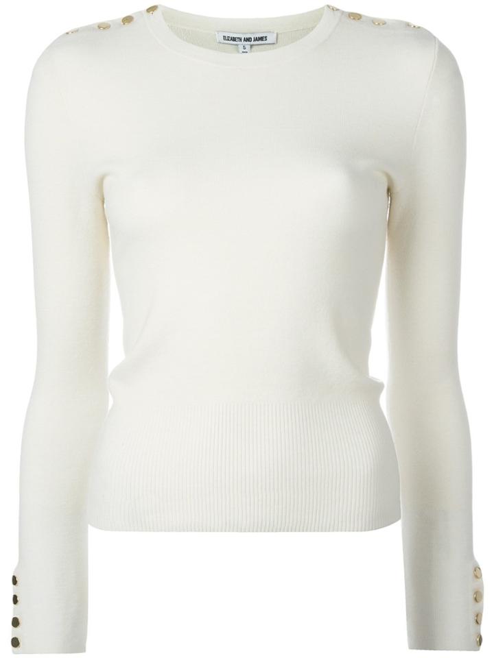 Elizabeth And James Gabrielle Knitted Blouse - White