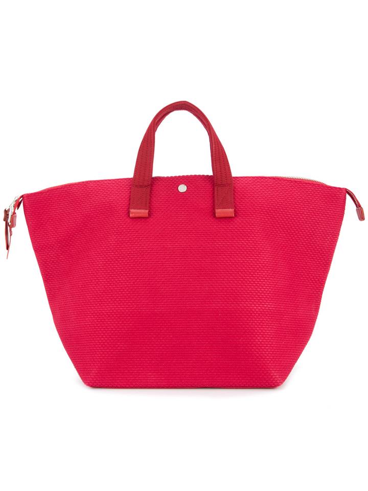 Cabas Bowler Bag - Red