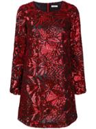 P.a.r.o.s.h. Sequin Shift Dress - Red