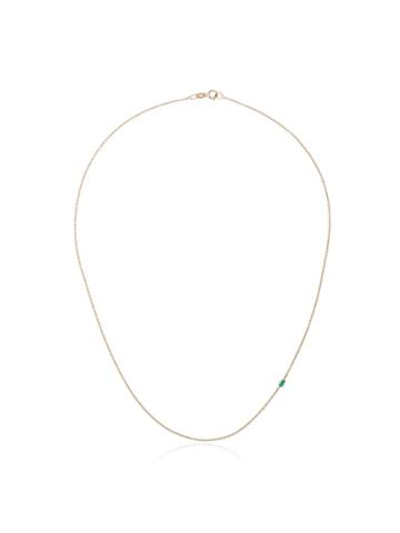 Lizzie Mandler Fine Jewelry Floating Emerald Necklace - Green