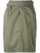 Woolrich - Straight Skirt - Women - Cotton/spandex/elastane - M, Green, Cotton/spandex/elastane