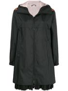 Pinko Hooded Raincoat - Black