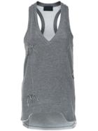 Andrea Bogosian Embroidered Tank Top - Grey