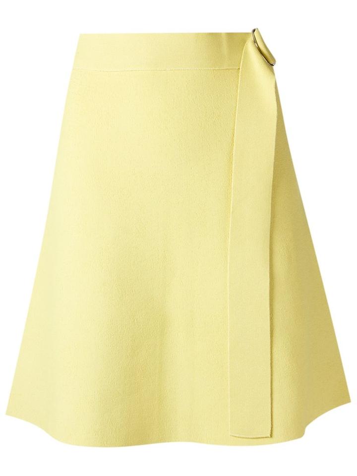 Egrey High Waisted Skirt, Women's, Size: Gg, Yellow/orange, Viscose