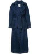 Maison Rabih Kayrouz Belted Midi Coat - Blue