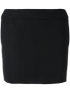Saint Laurent - Short Black Skirt - Women - Silk/mohair/wool - 36, Women's, Silk/mohair/wool