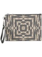 Gucci Caleido Clutch, Men's, Brown, Leather