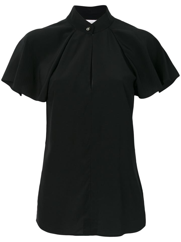 Lanvin Ruffle Sleeve Blouse - Black