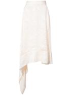 Adam Lippes Asymmetric Midi Skirt - White