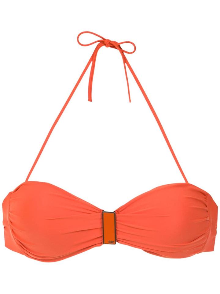 Track & Field Maya Bikini Top - Yellow & Orange