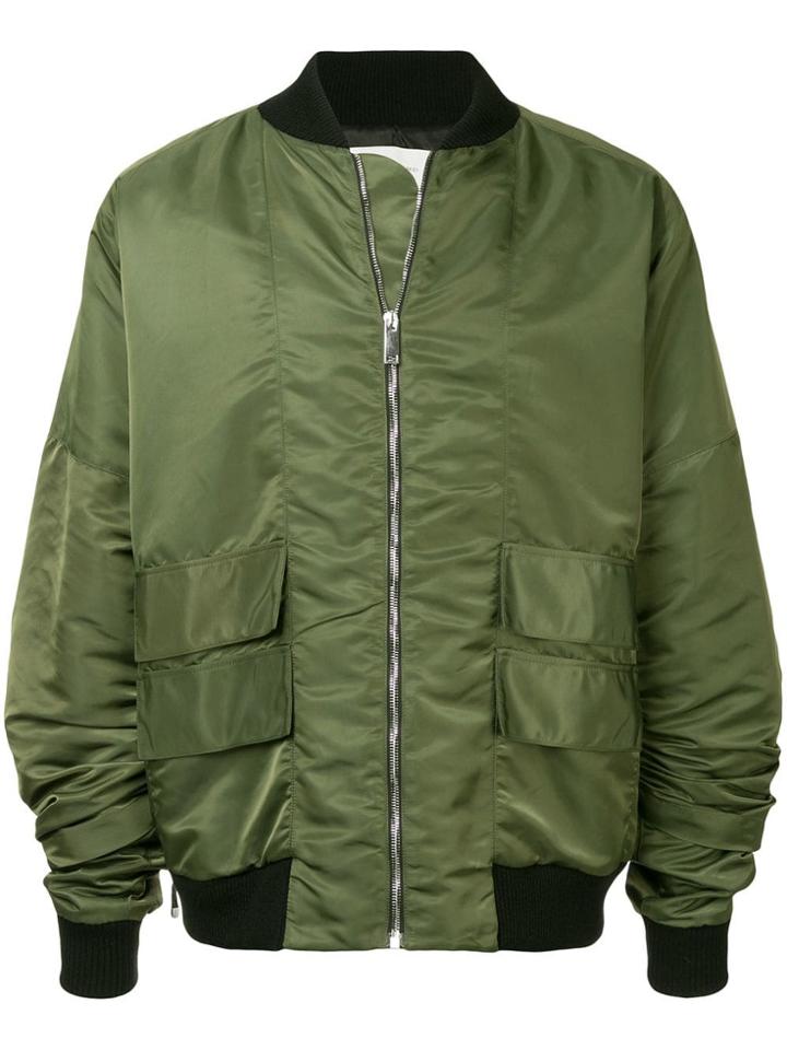 Strateas Carlucci Orchis Bomber Jacket - Green