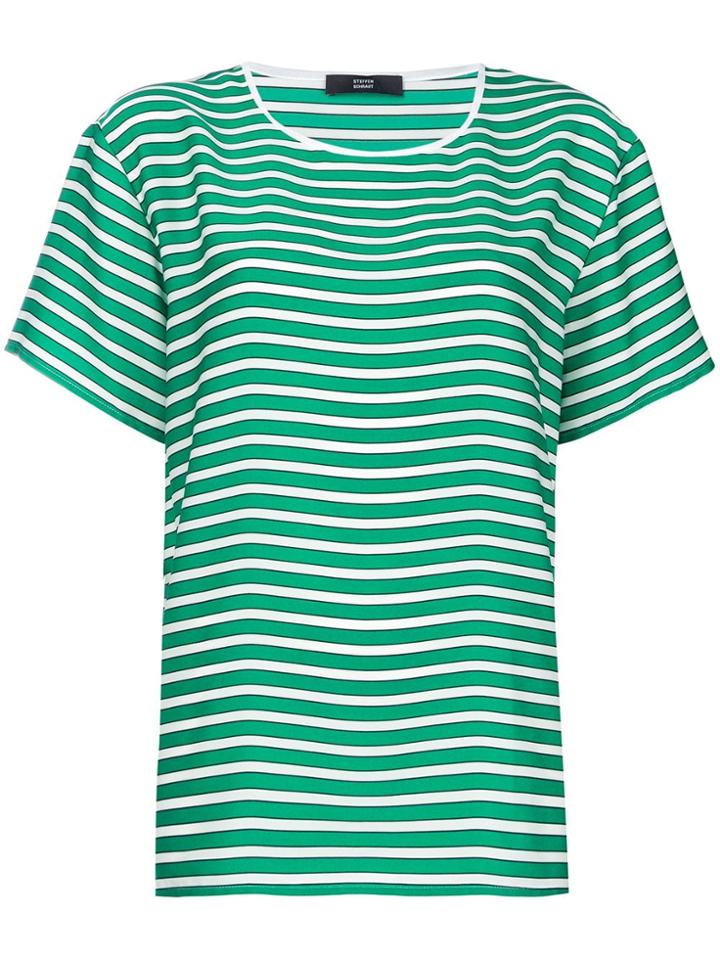 Steffen Schraut Striped Top - Green