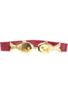 Roberta Di Camerino Vintage Fish Buckle Belt, Women's, Red