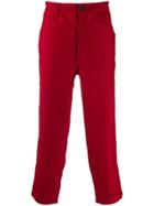 Comme Des Garçons Shirt Straight-fit Trousers - Red