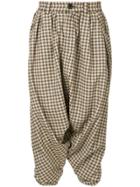 Kiko Kostadinov Gathered Cropped Trousers - Yellow