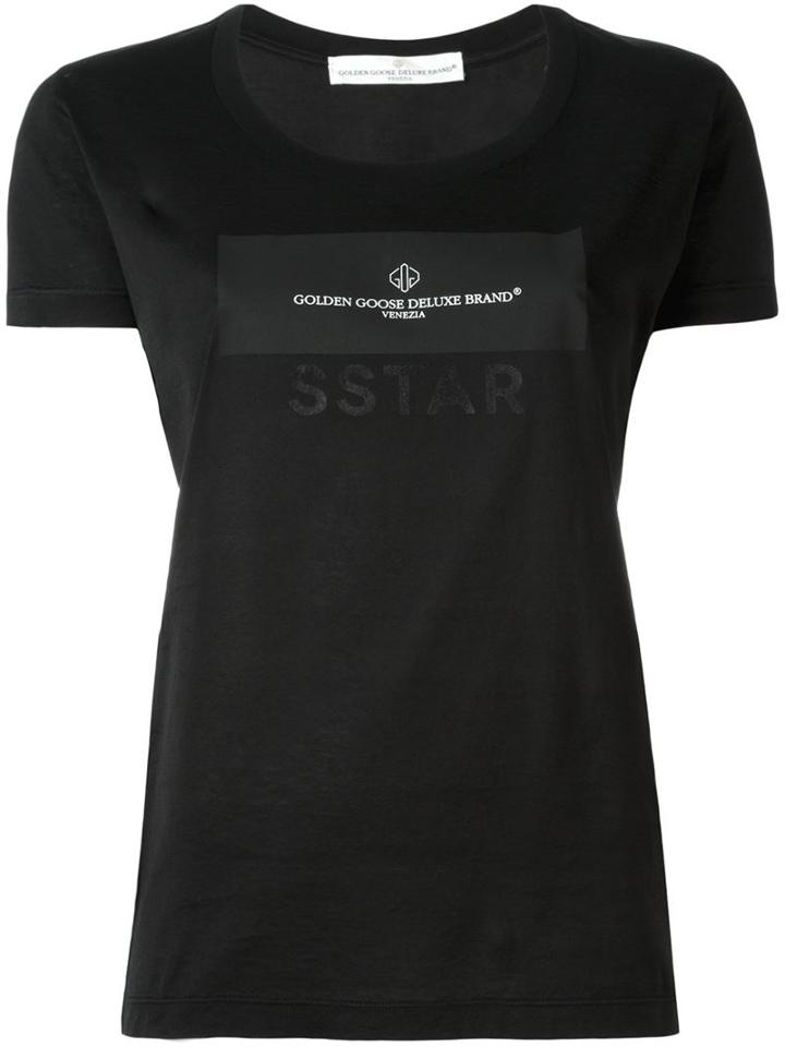 Golden Goose Deluxe Brand Sstar T-shirt, Women's, Size: Large, Black, Cotton