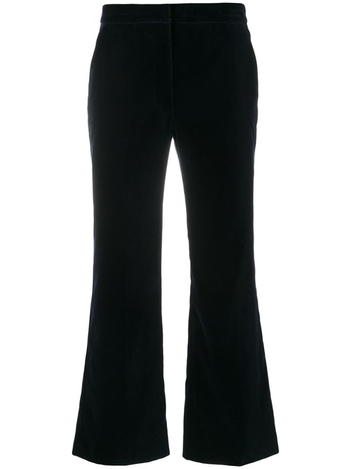 Stella Mccartney Cropped Flared Trousers - Blue