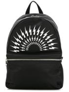 Neil Barrett Lightning Bolt Backpack - Black