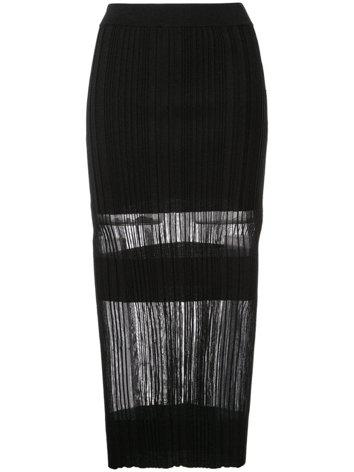 Dion Lee Opacity Pleat Skirt - Black