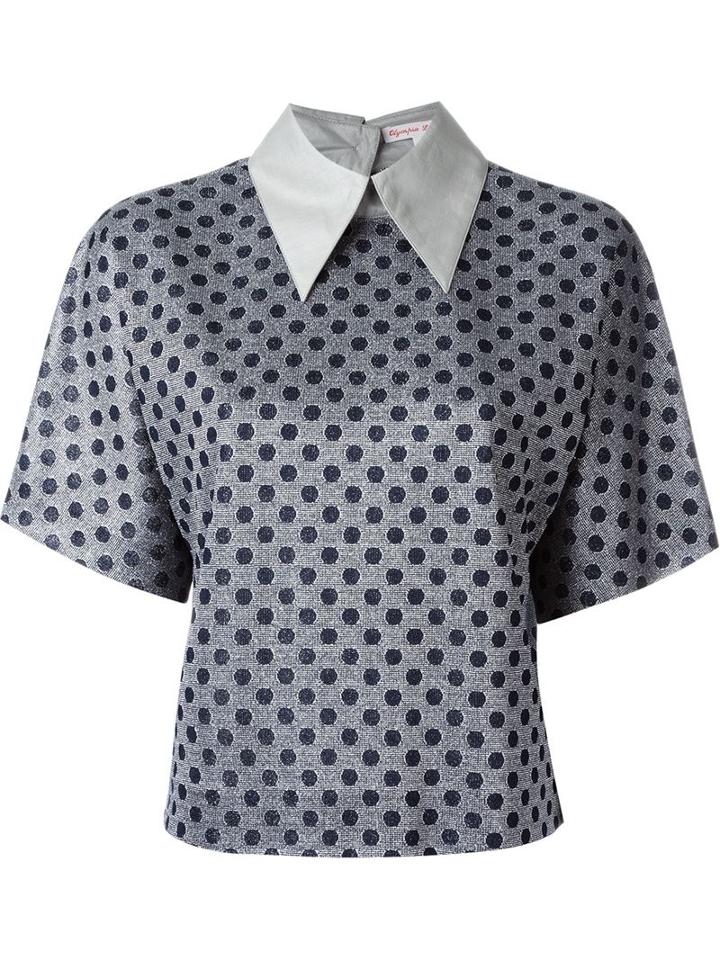Olympia Le-tan Polka Dot Blouse