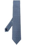 Salvatore Ferragamo Dog Pattern Tie - Blue