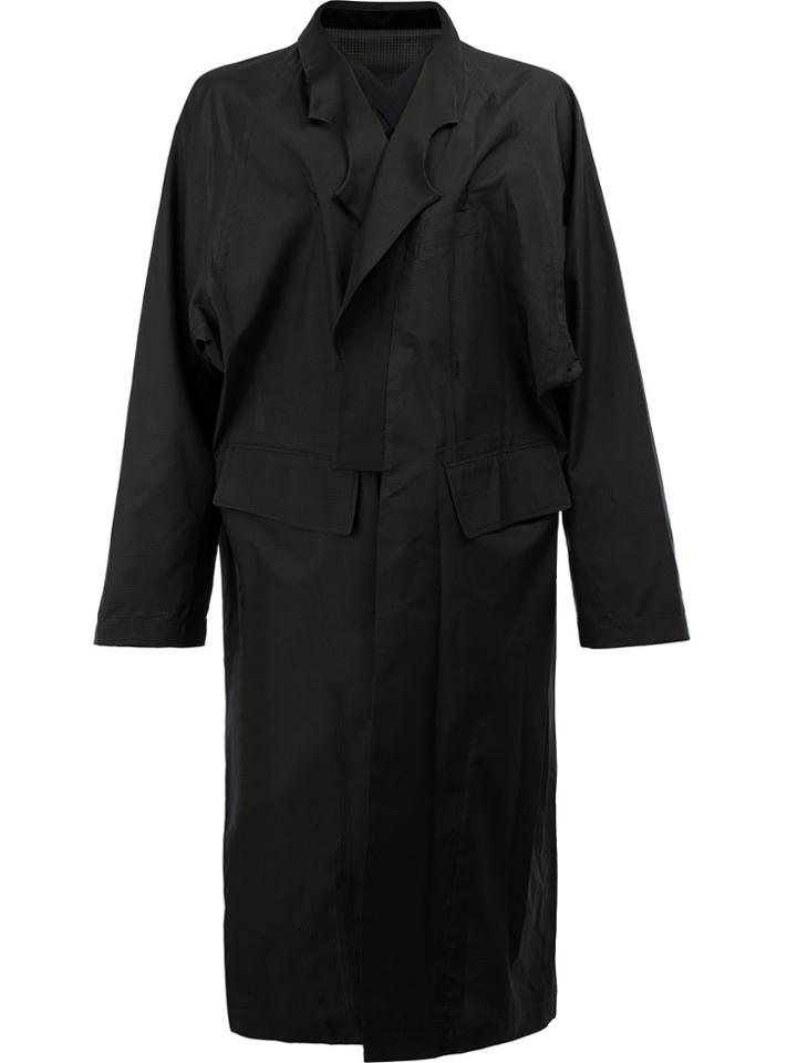 Takahiromiyashita The Soloist Asymmetric Long Coat - Black