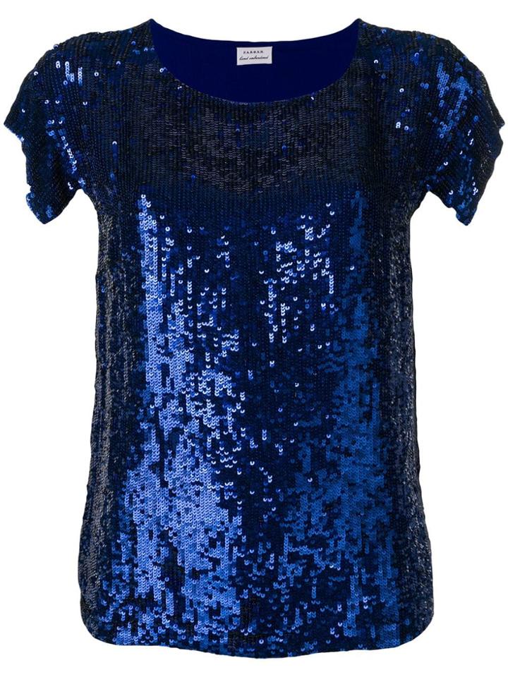 P.a.r.o.s.h. Blue Sequin Top