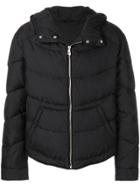 Versace Collection Hooded Padded Jacket - Black