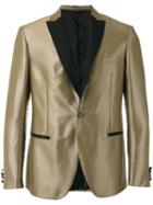 Tonello Metallic Dinner Jacket, Men's, Size: 50, Brown, Cotton/ramie/cupro