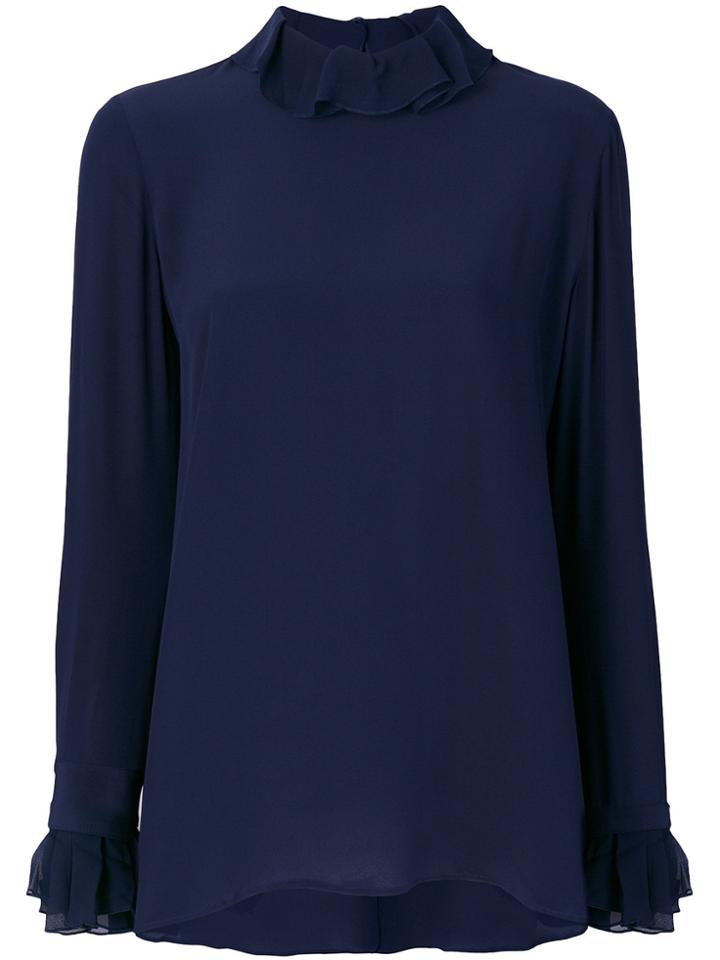 Ermanno Scervino Ruffle Detail Blouse - Blue
