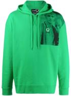 Raf Simons X Fred Perry Photographic Print Hoodie - Green