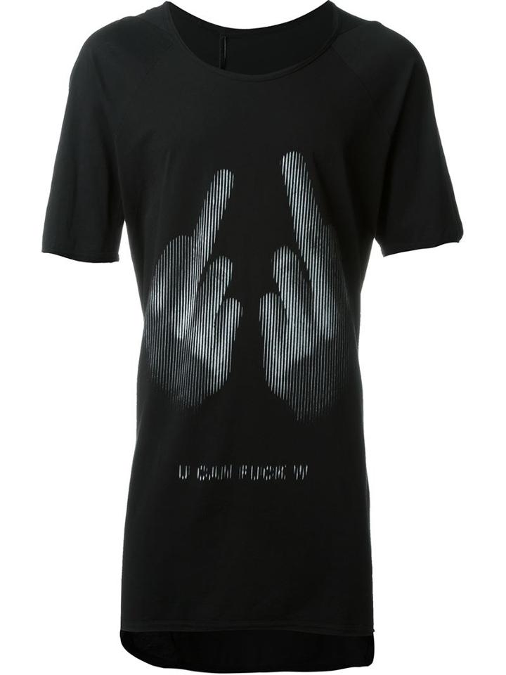 11 By Boris Bidjan Saberi Front Print T-shirt