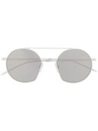 Emporio Armani G50 Round Frame Sunglasses - White