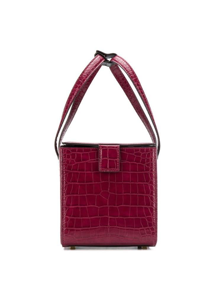 Eudon Choi Crocodile Effect Tote Bag - Red
