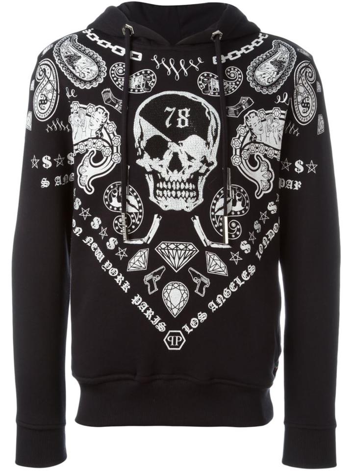 Philipp Plein 'duck Key' Hoodie, Men's, Size: Small, Black, Cotton