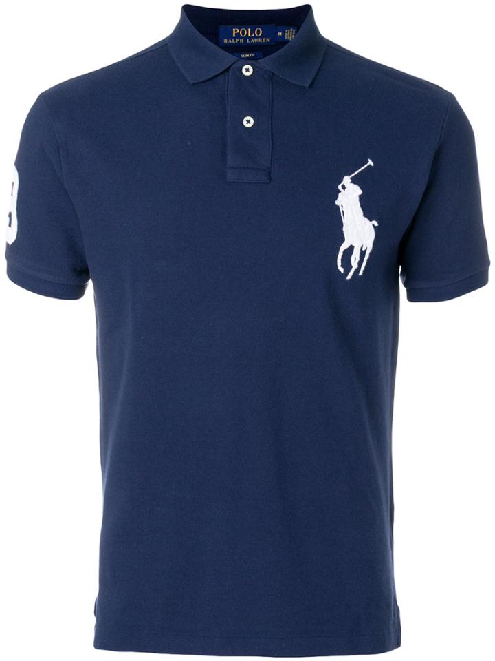 Polo Ralph Lauren Embroidered Big Pony Polo Shirt - Blue